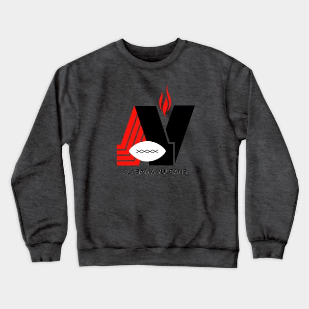 Defunct Alabama Vulcans Football 1979 Crewneck Sweatshirt by LocalZonly